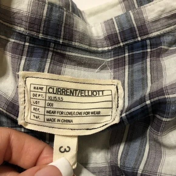 current elliot plaid button down - Picture 3 of 11